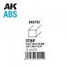 AK Interactive AK6702 STRIPS 0.25 X 1.00 X 350MM – ABS STRIP – 10 UNITS PER BAG